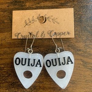 Ouija Planchette Earrings (Handmade, NWT)